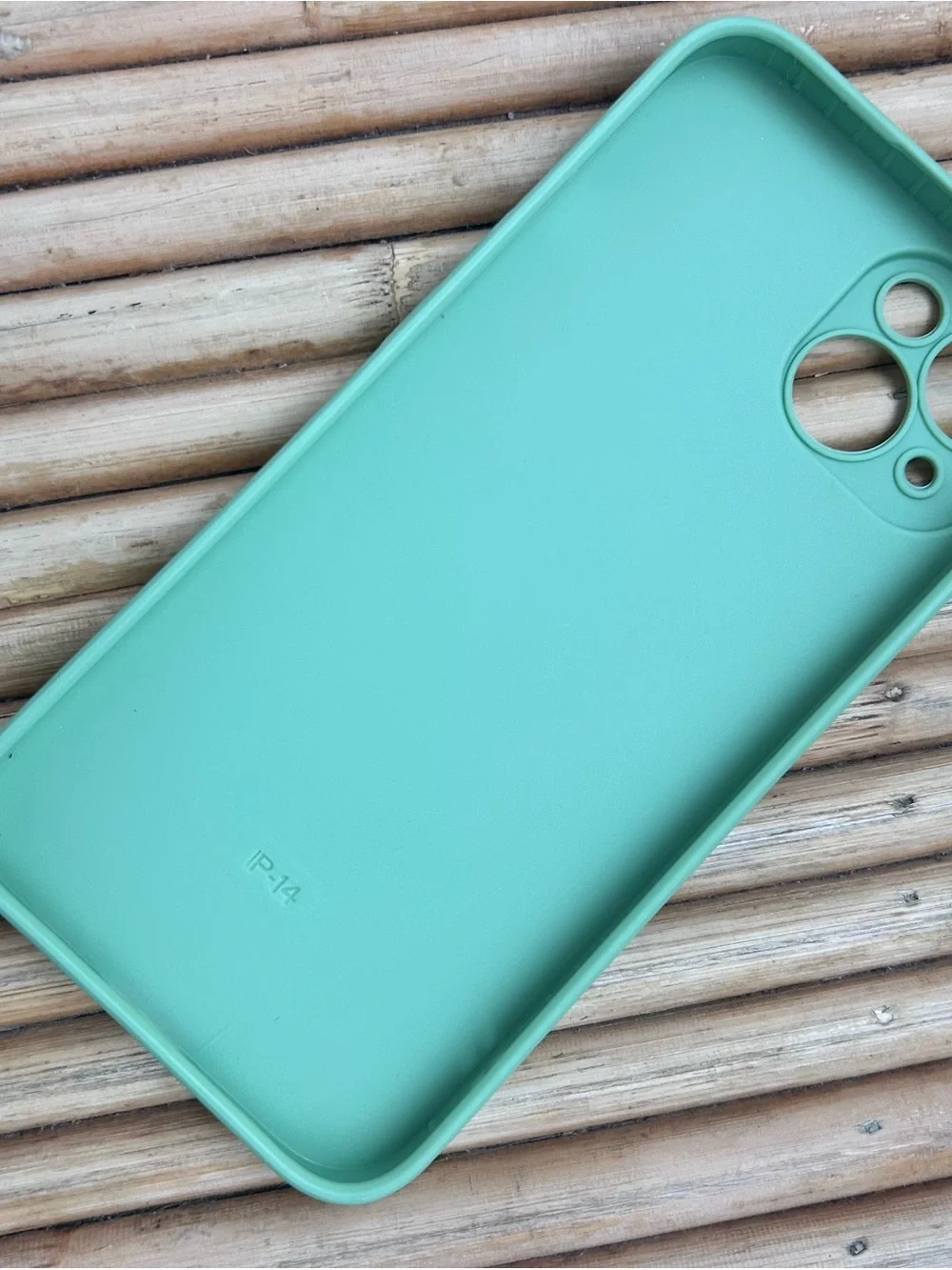 Amazon Mint Green Shockproof Phone Case with Gold Heart Accent